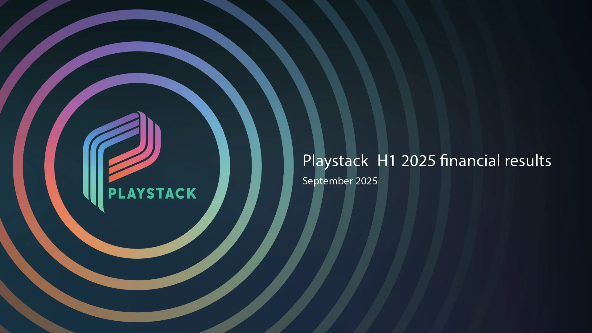 Playstack pushes on in 2025 with 52% Growth to Â£30.7m revenue in H1 cover